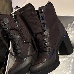 DKNY Women's Dark Brown Heeled Boots